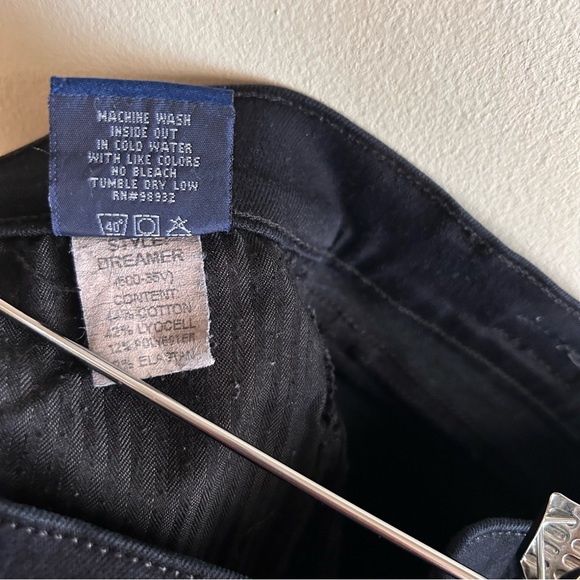 Principle Denim Innovators~Dreamer Black Velvet Tuxedo Stripe Skinny Jeans in 28 - Picture 10 of 16